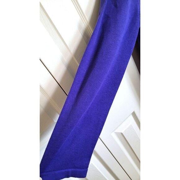 Quacker Factory Large Buttoned Down Sequined Purple Cardigan Sweater L/S - Picture 5 of 7